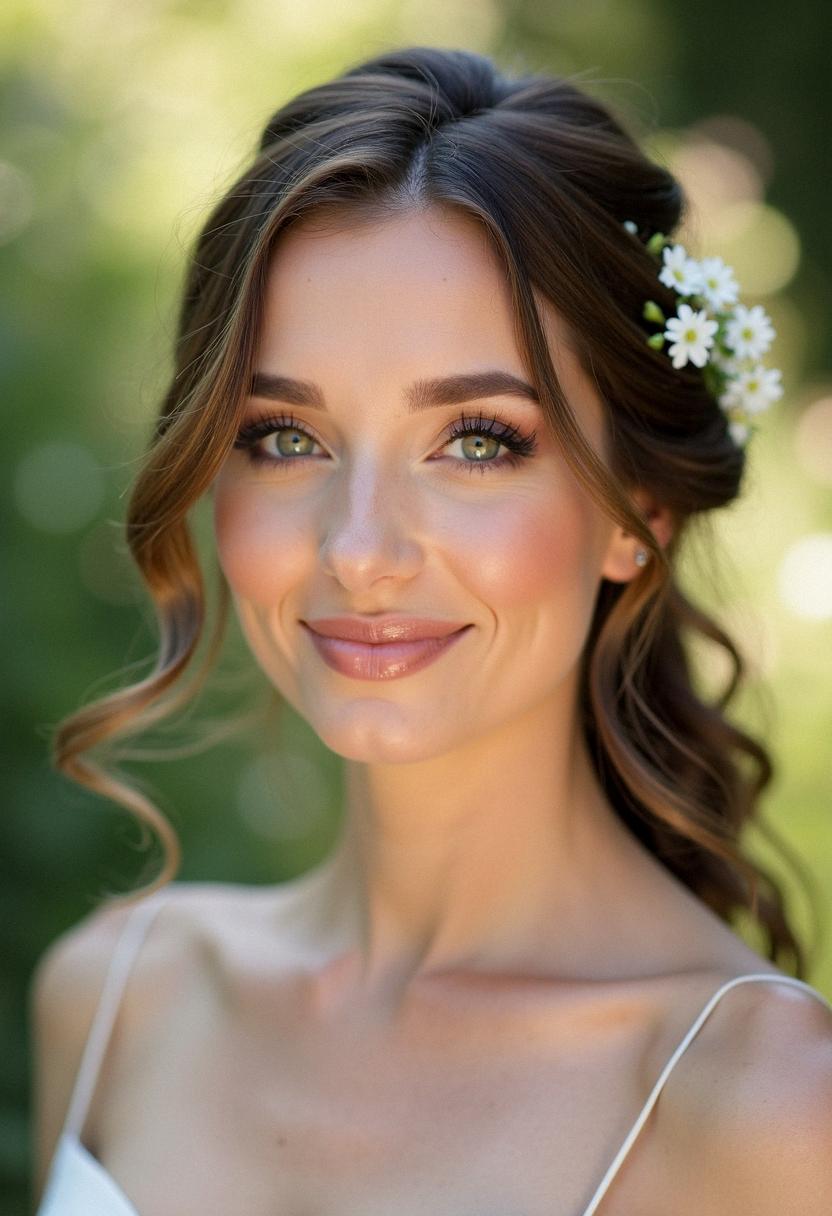 neutral makeup wedding