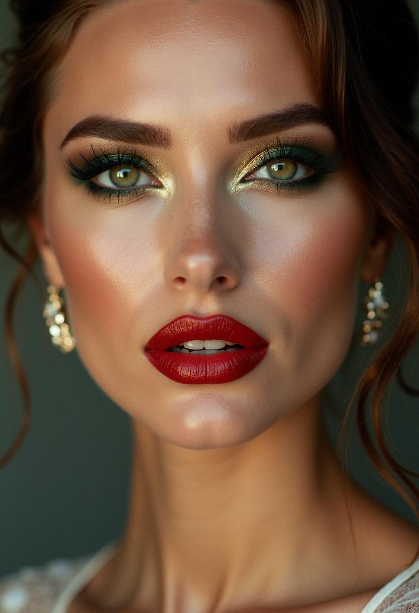 night makeup green eyes