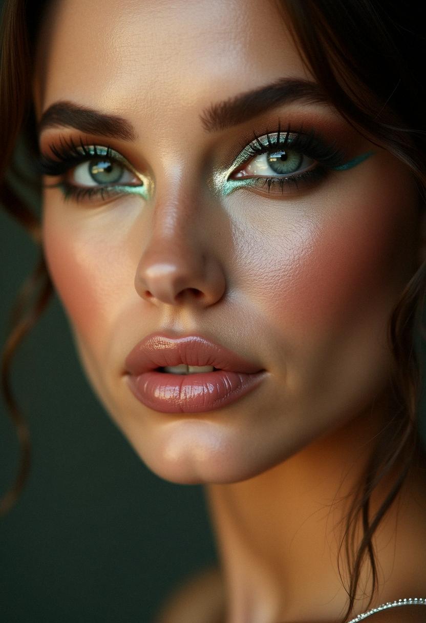 night makeup green eyes