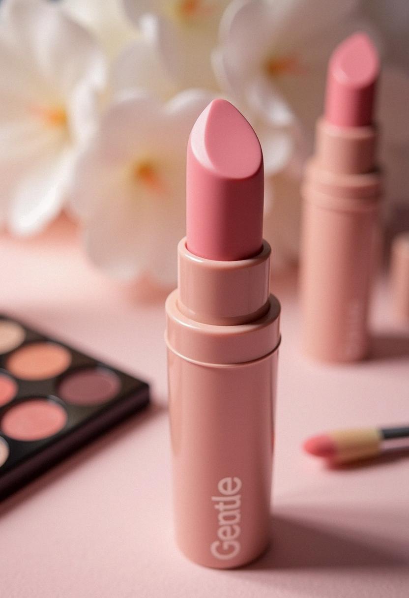 pink makeup lips