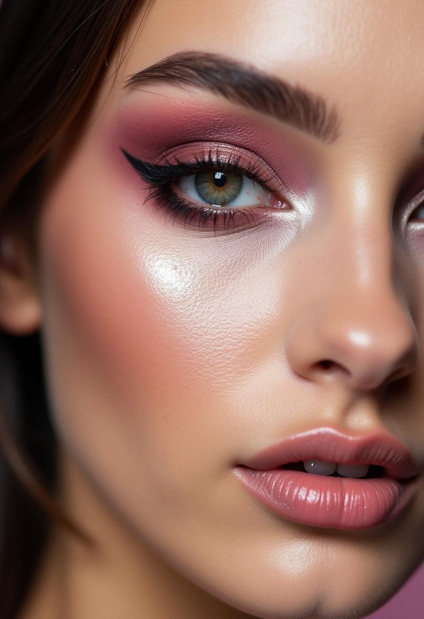 pink smokey eye