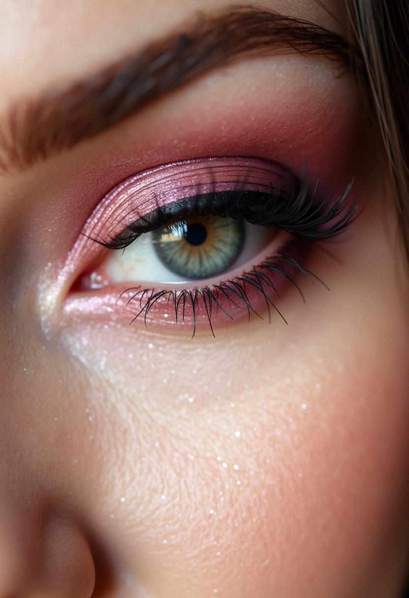 pink smokey eye