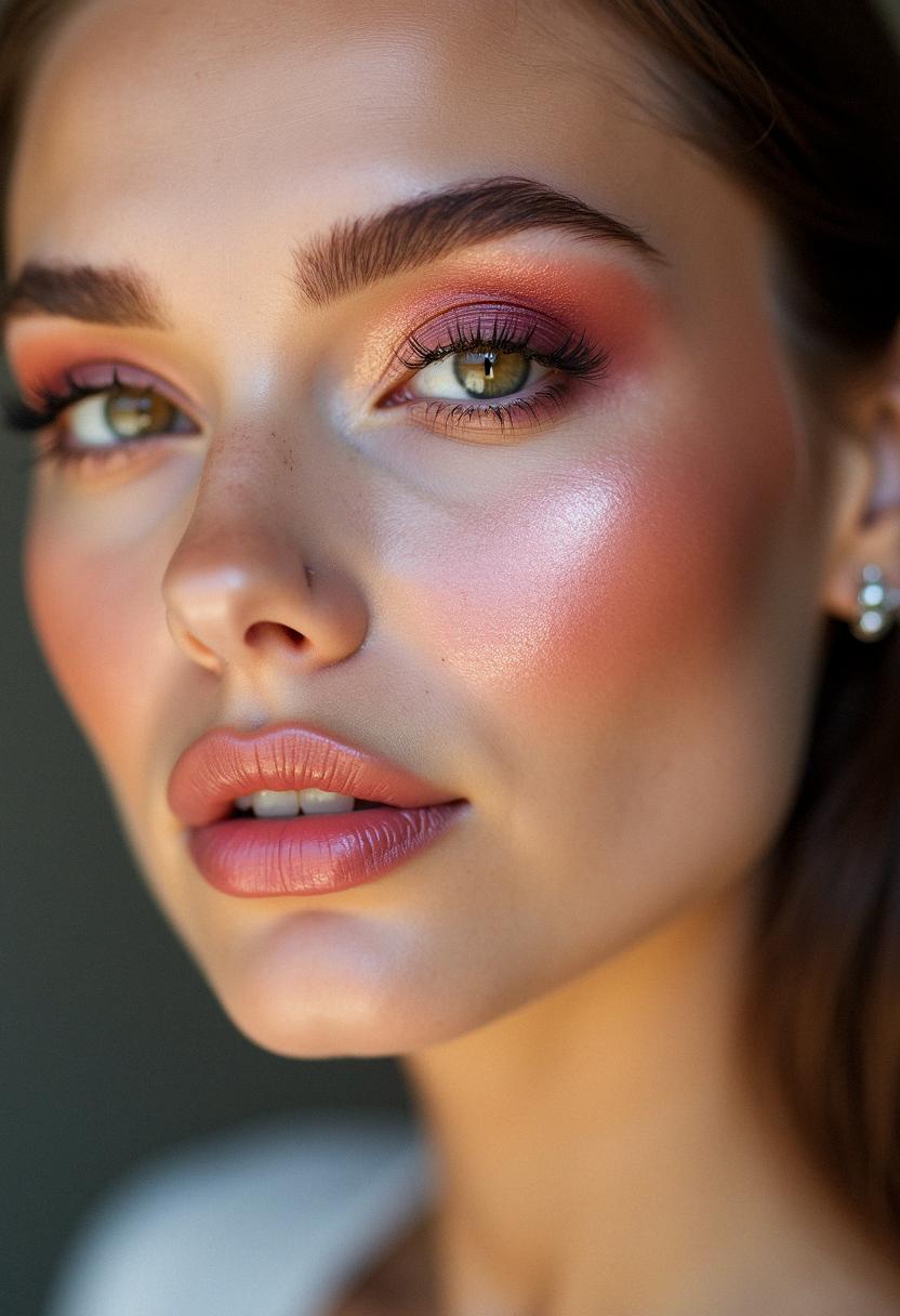 pink smokey eye