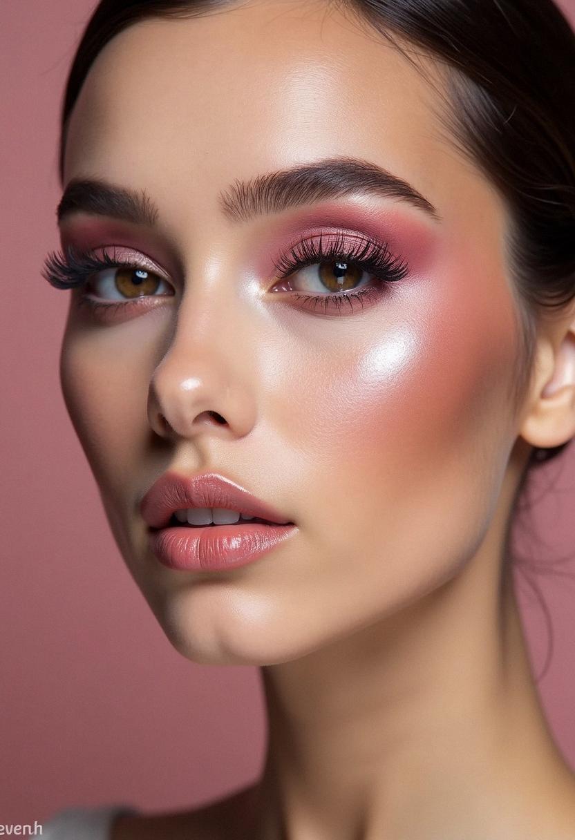 pink smokey eye
