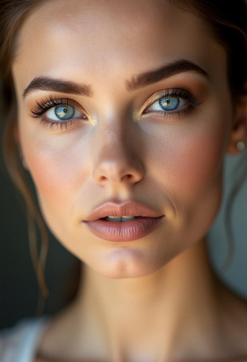 pretty makeup for blue eyes