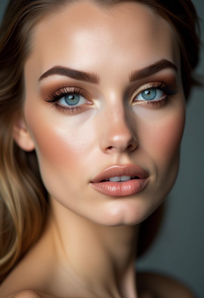 pretty makeup for blue eyes