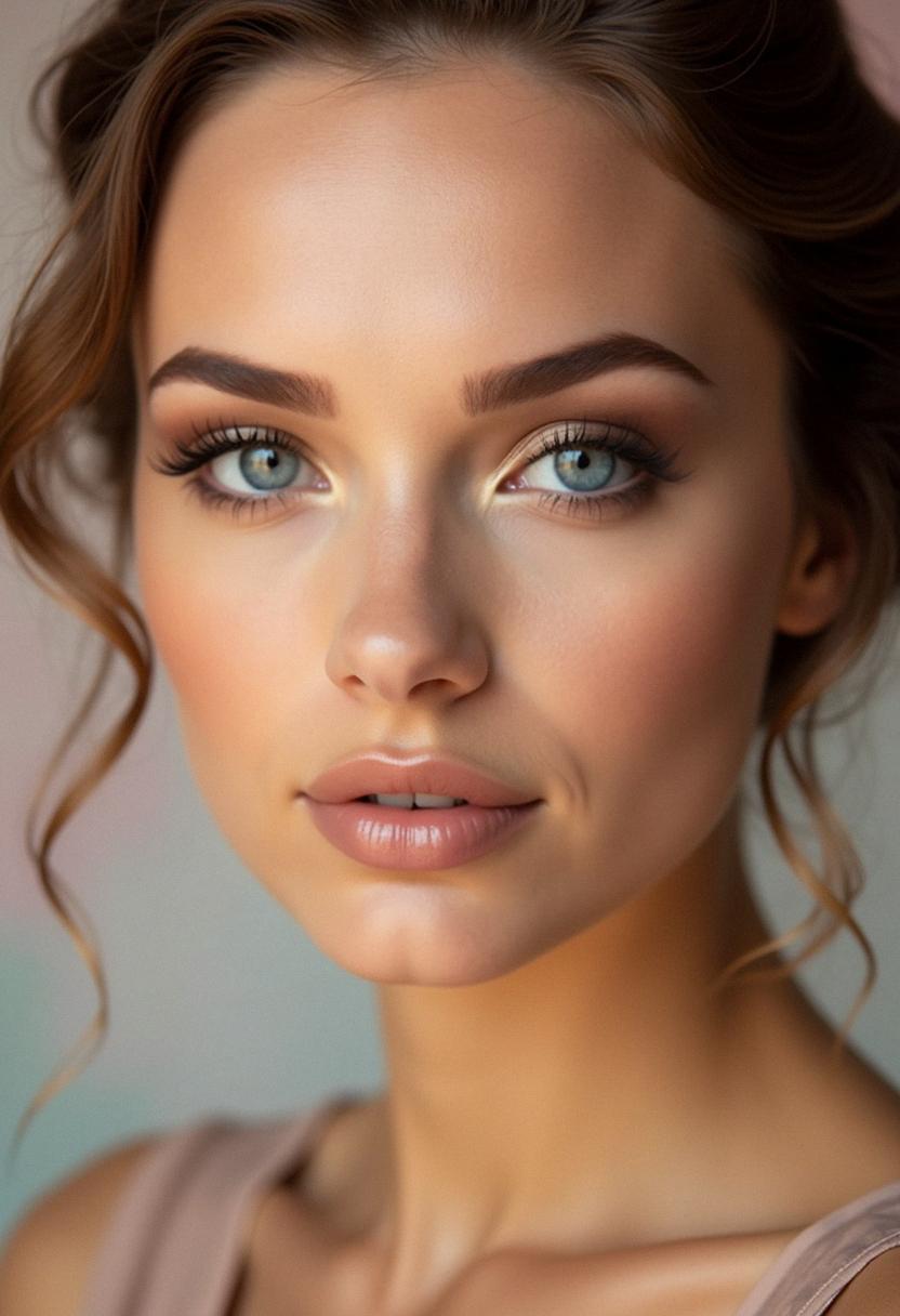 pretty makeup for blue eyes