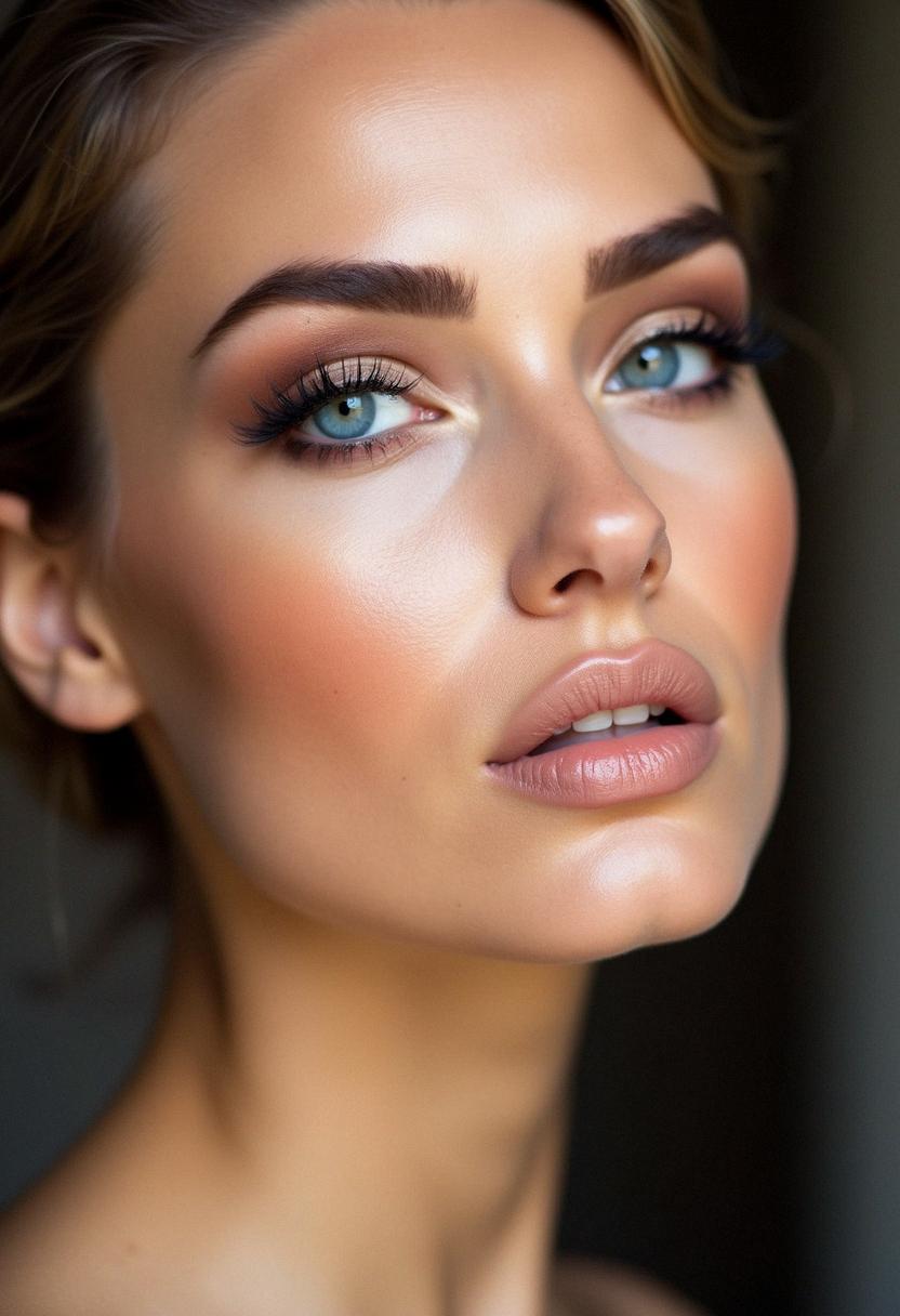 pretty makeup for blue eyes