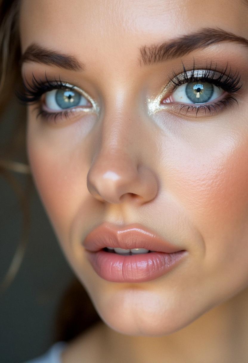 pretty makeup for blue eyes