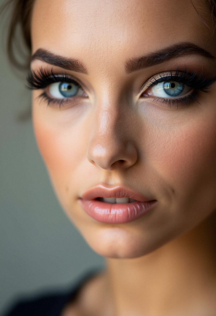 pretty makeup for blue eyes