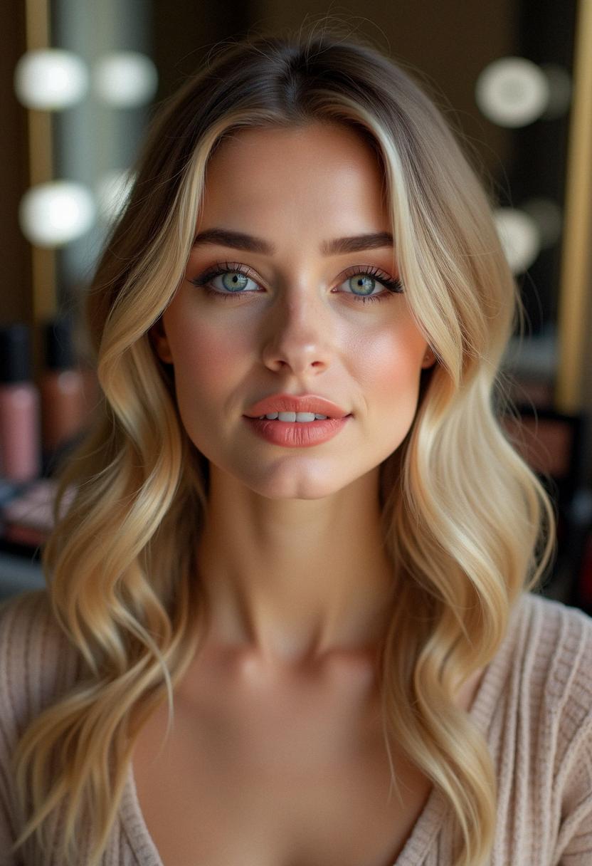 pretty makeup for blue eyes