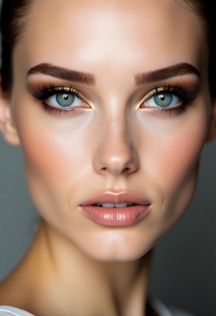 pretty makeup for blue eyes
