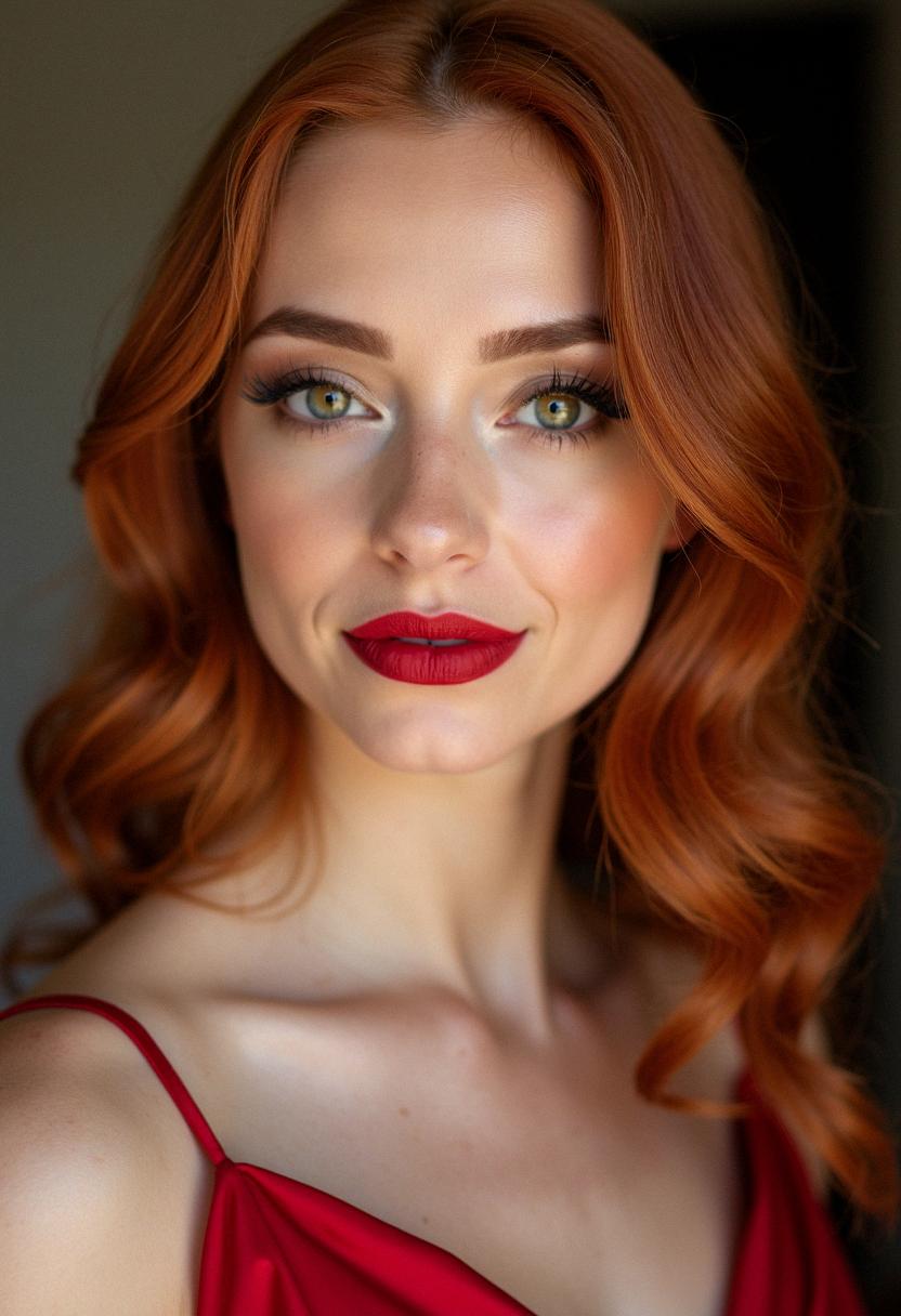 prom makeup for red dress