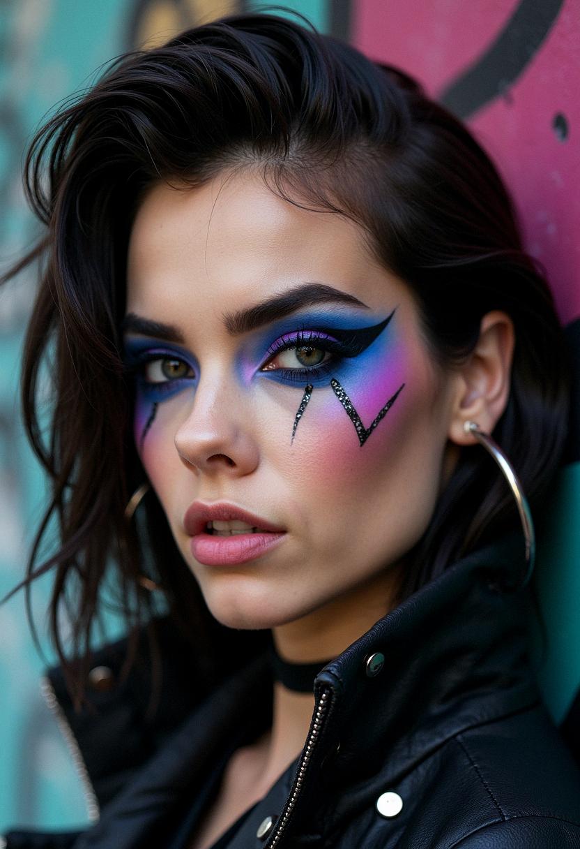 punk eye makeup grunge