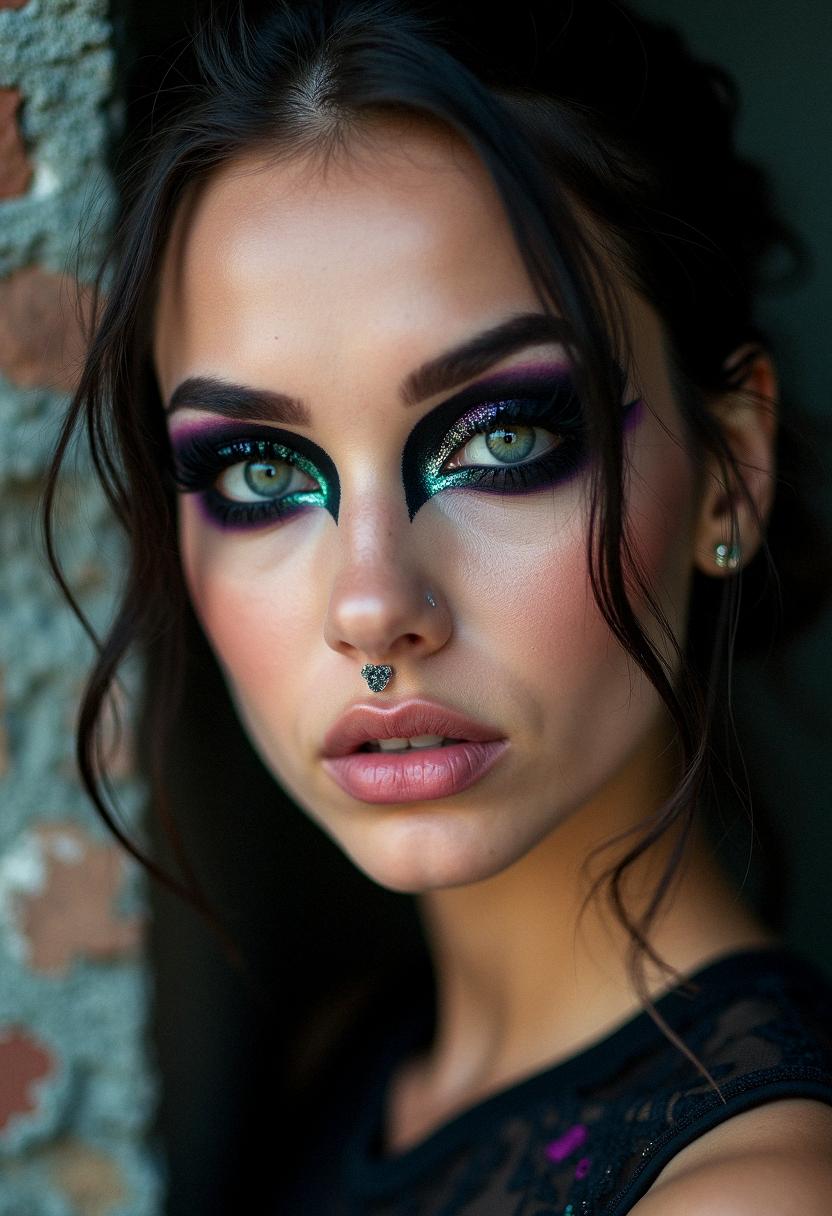 punk eye makeup grunge