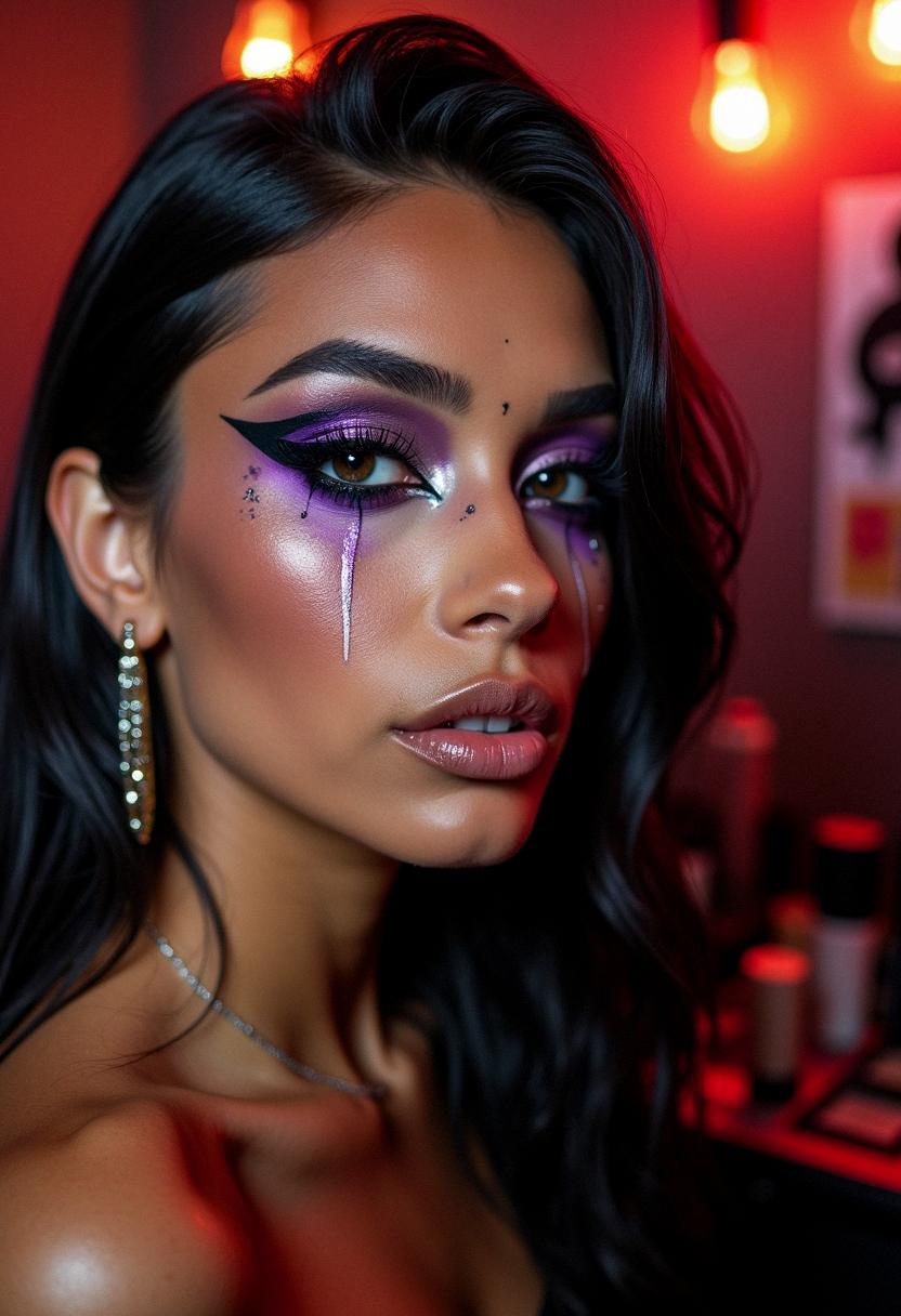 punk eye makeup grunge