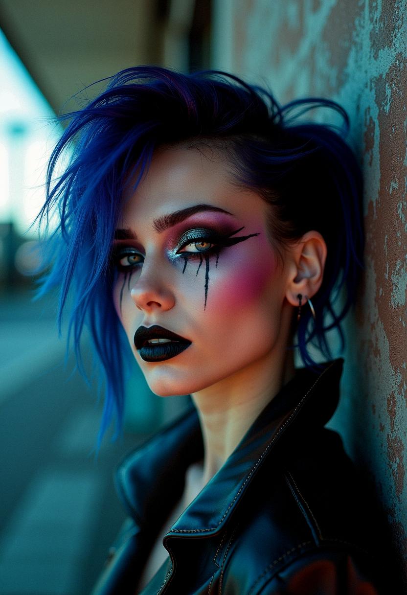 punk eye makeup grunge
