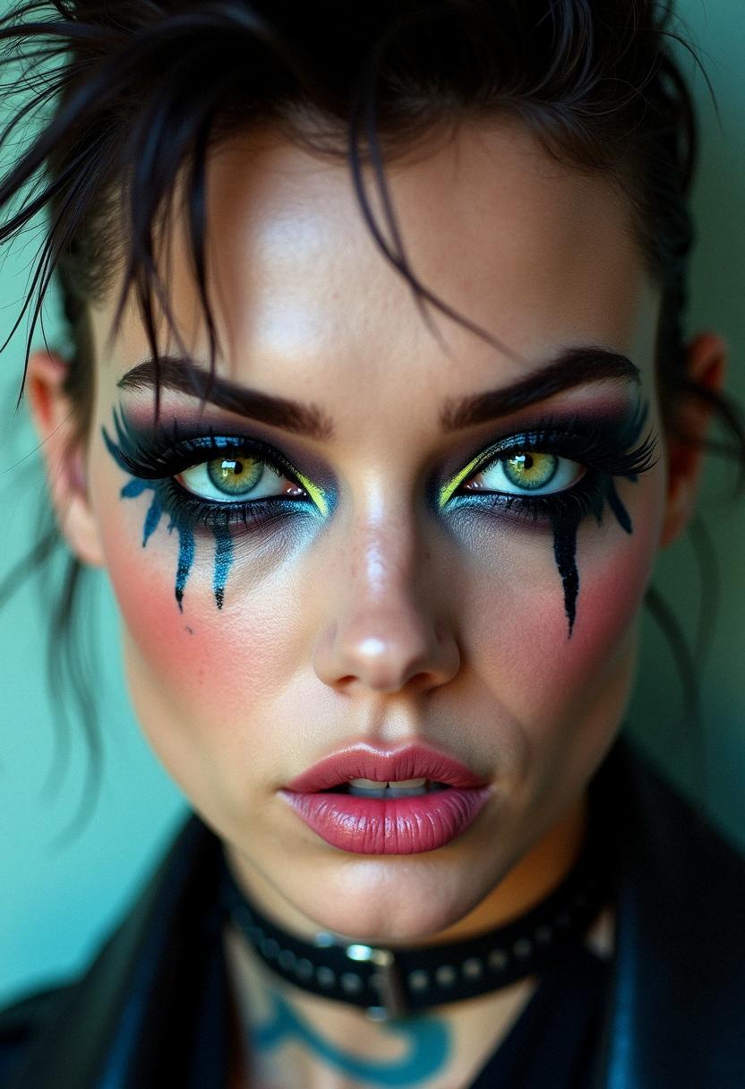 punk eye makeup grunge