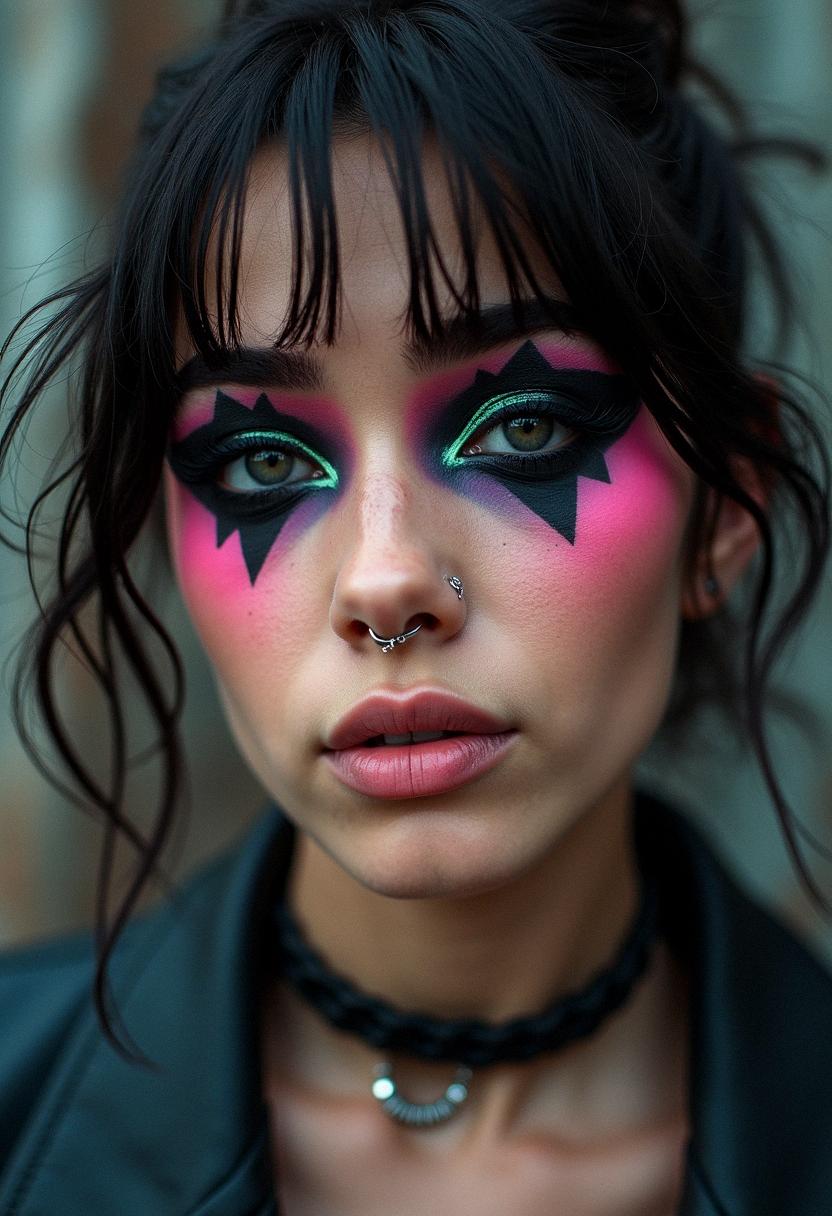 punk eye makeup grunge