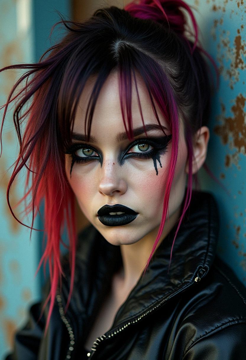 punk makeup grunge