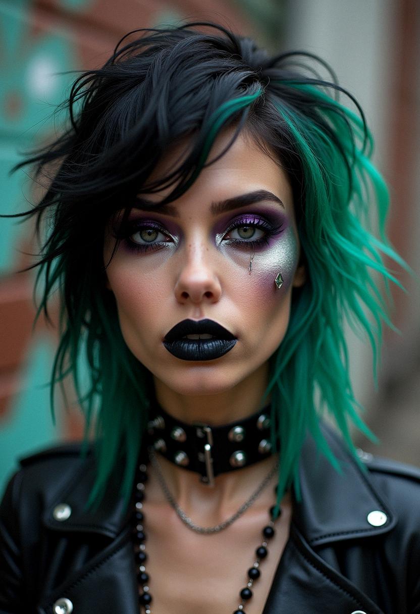 punk makeup grunge