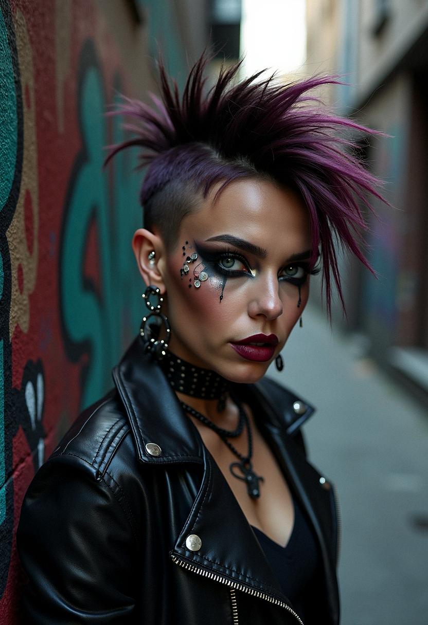 punk makeup grunge