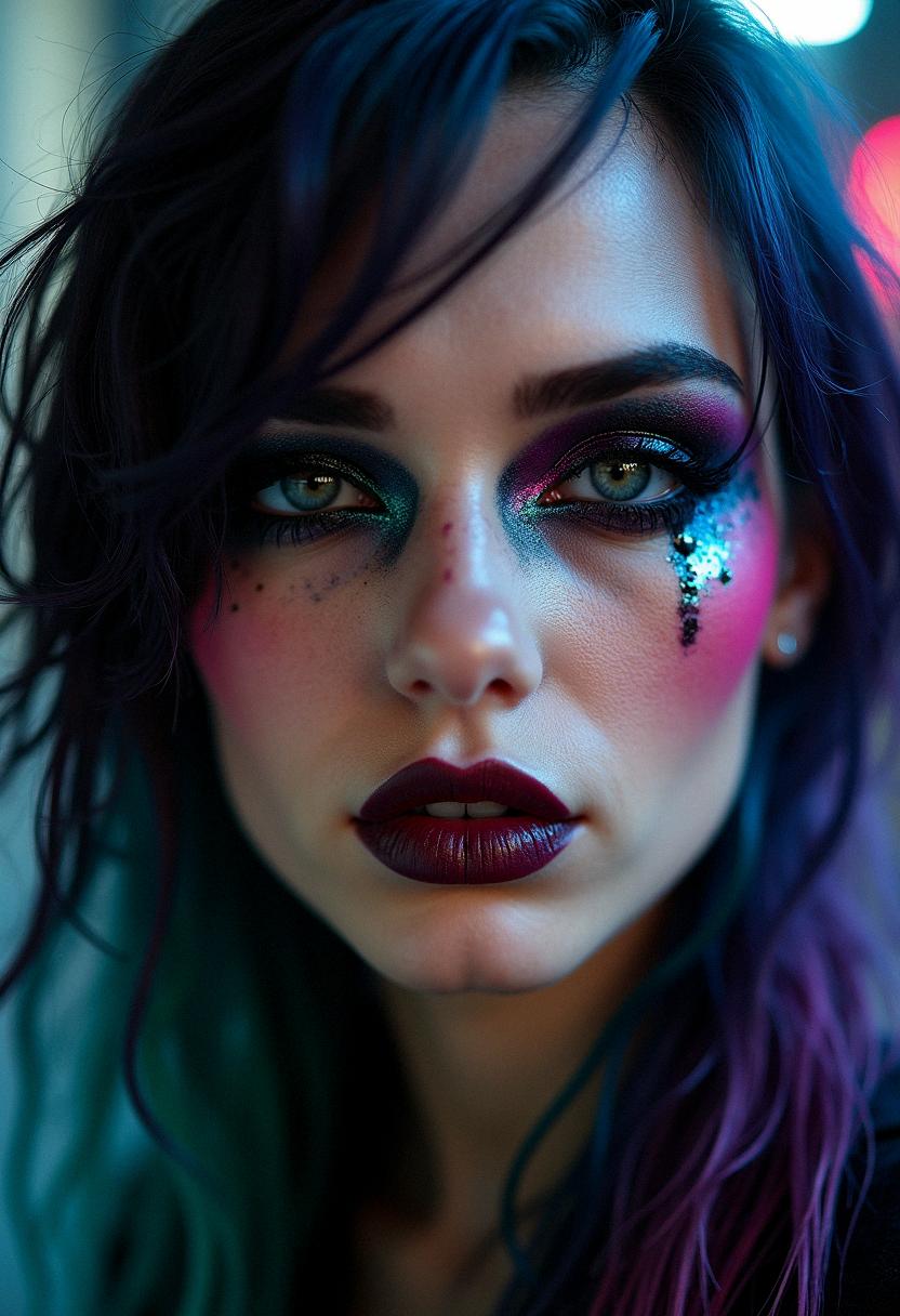 punk makeup grunge