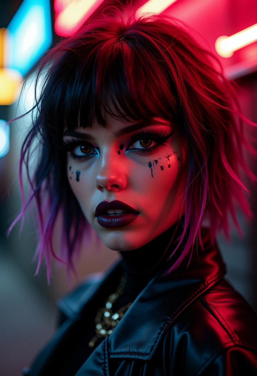 punk makeup grunge