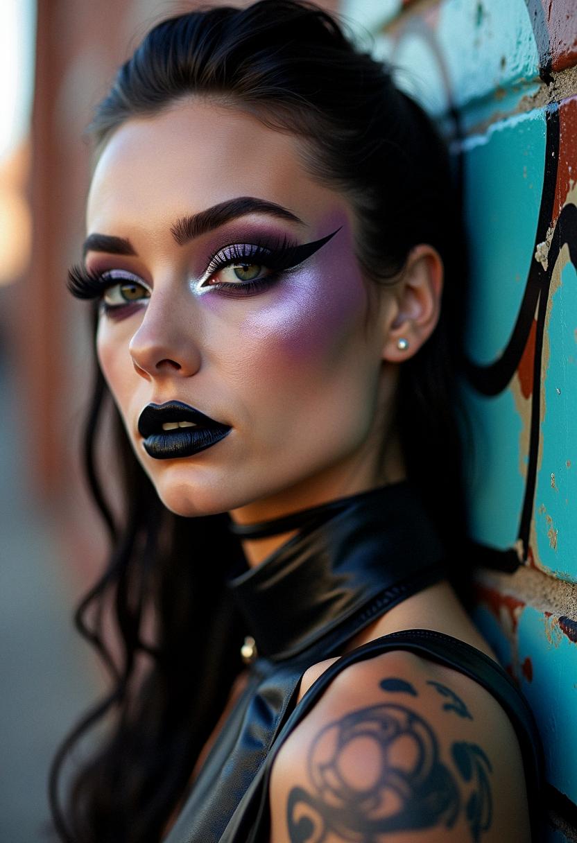 punk makeup grunge