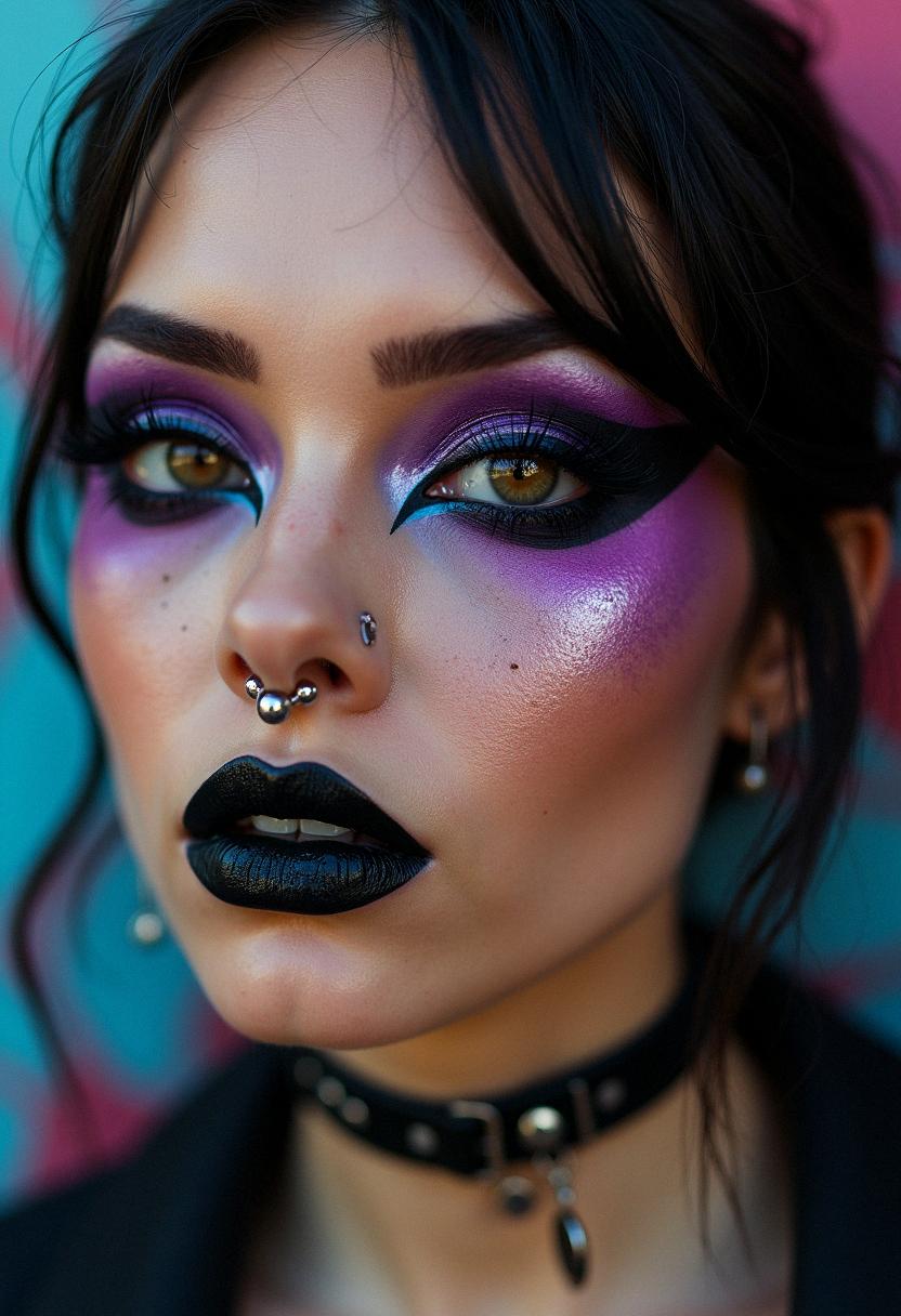 punk makeup grunge