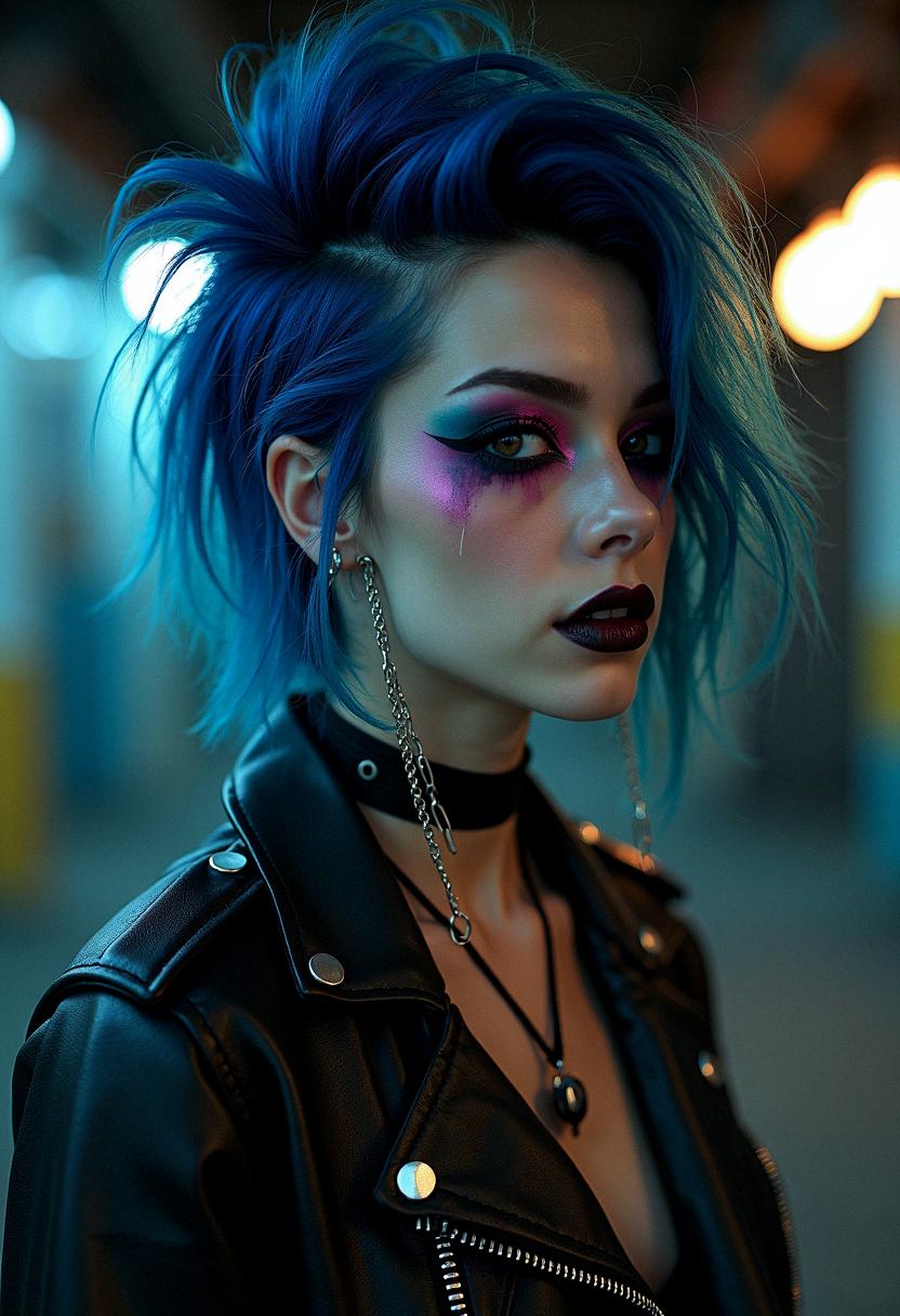 punk makeup grunge