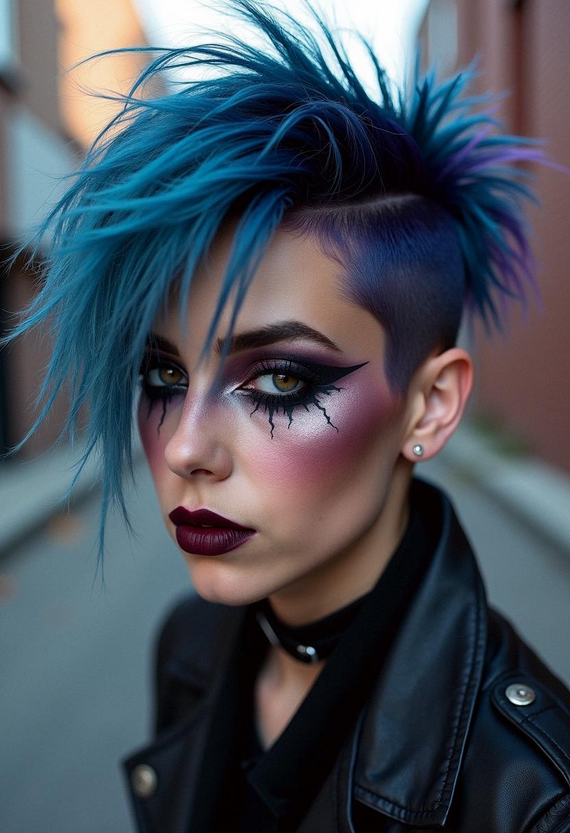 punk makeup grunge