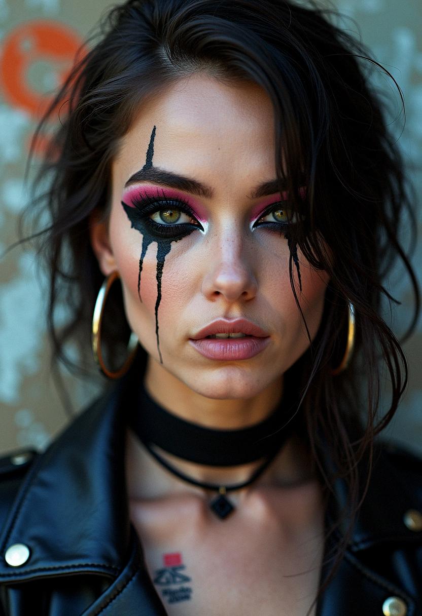 punk makeup grunge