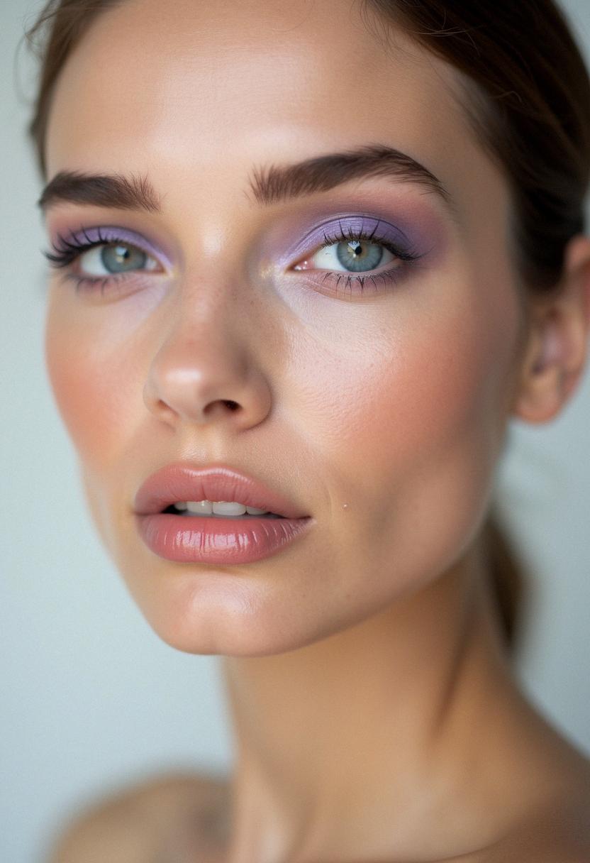 purple eye makeup minimal