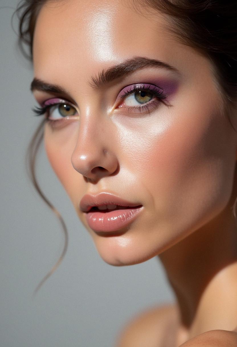 purple eye makeup minimal