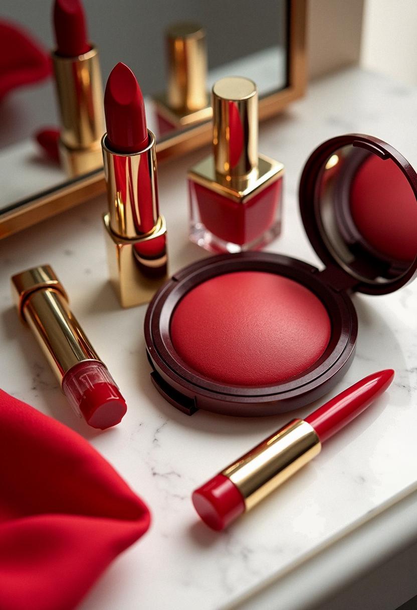 red makeup inspiration