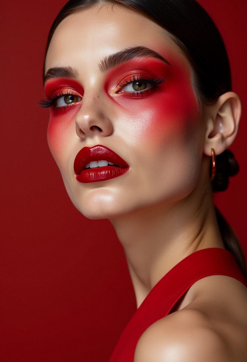 red makeup inspiration