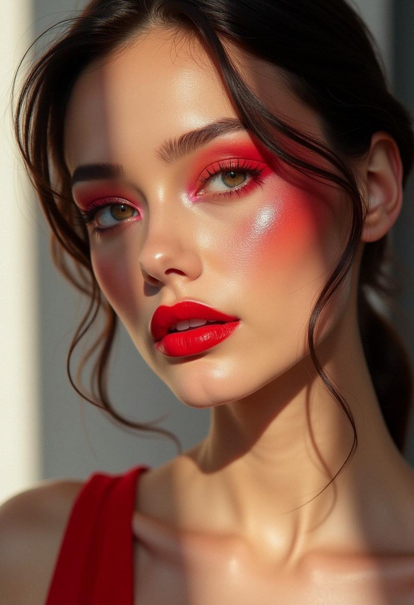 red makeup inspiration