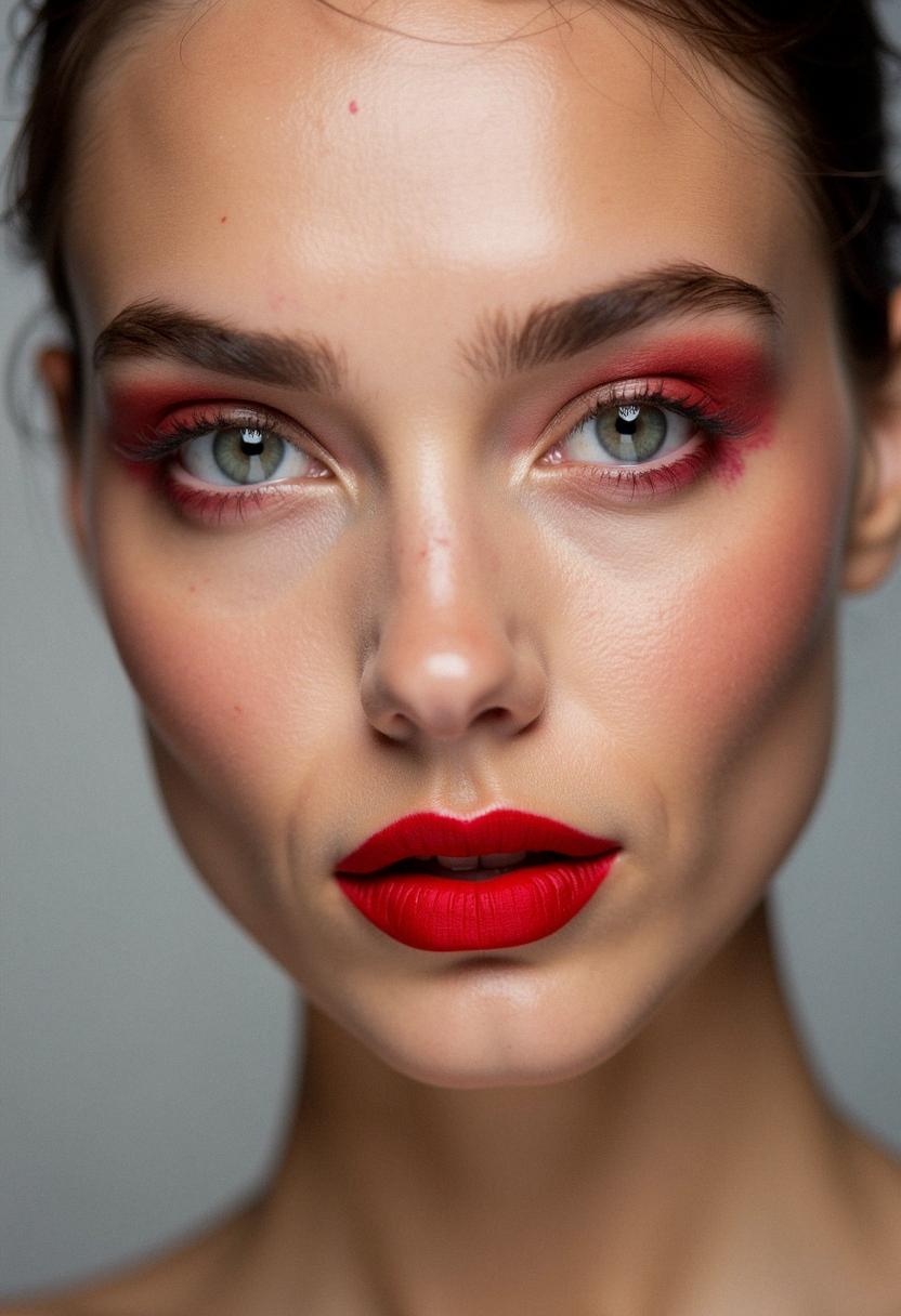 red makeup inspiration
