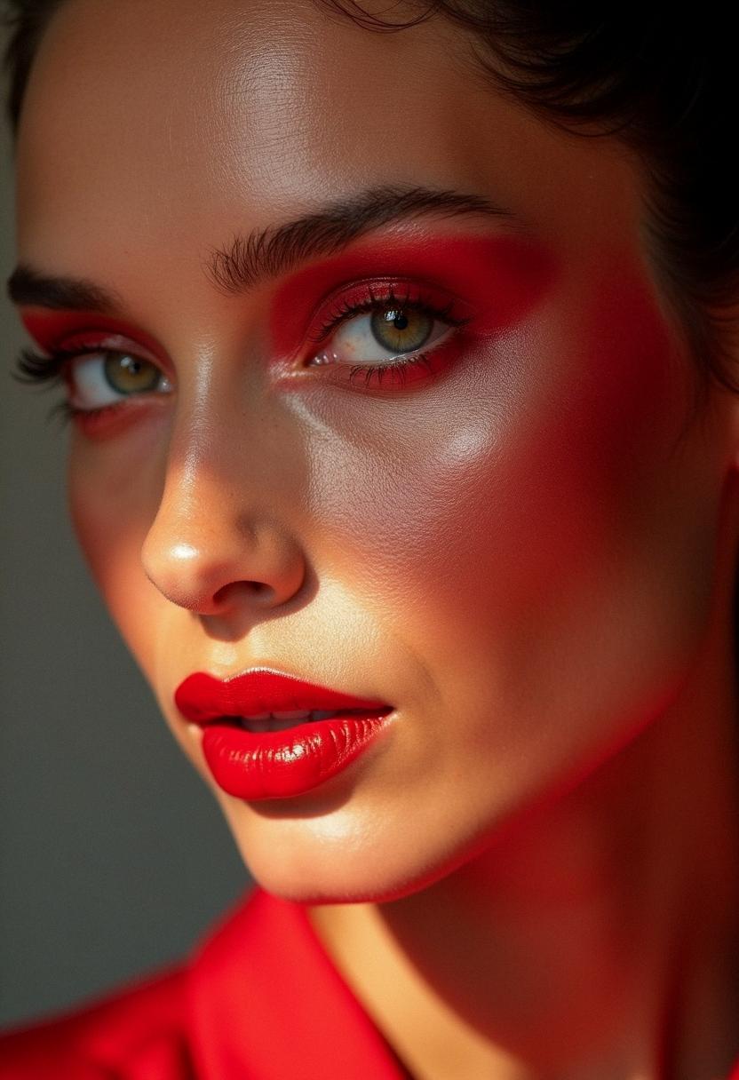 red makeup inspiration