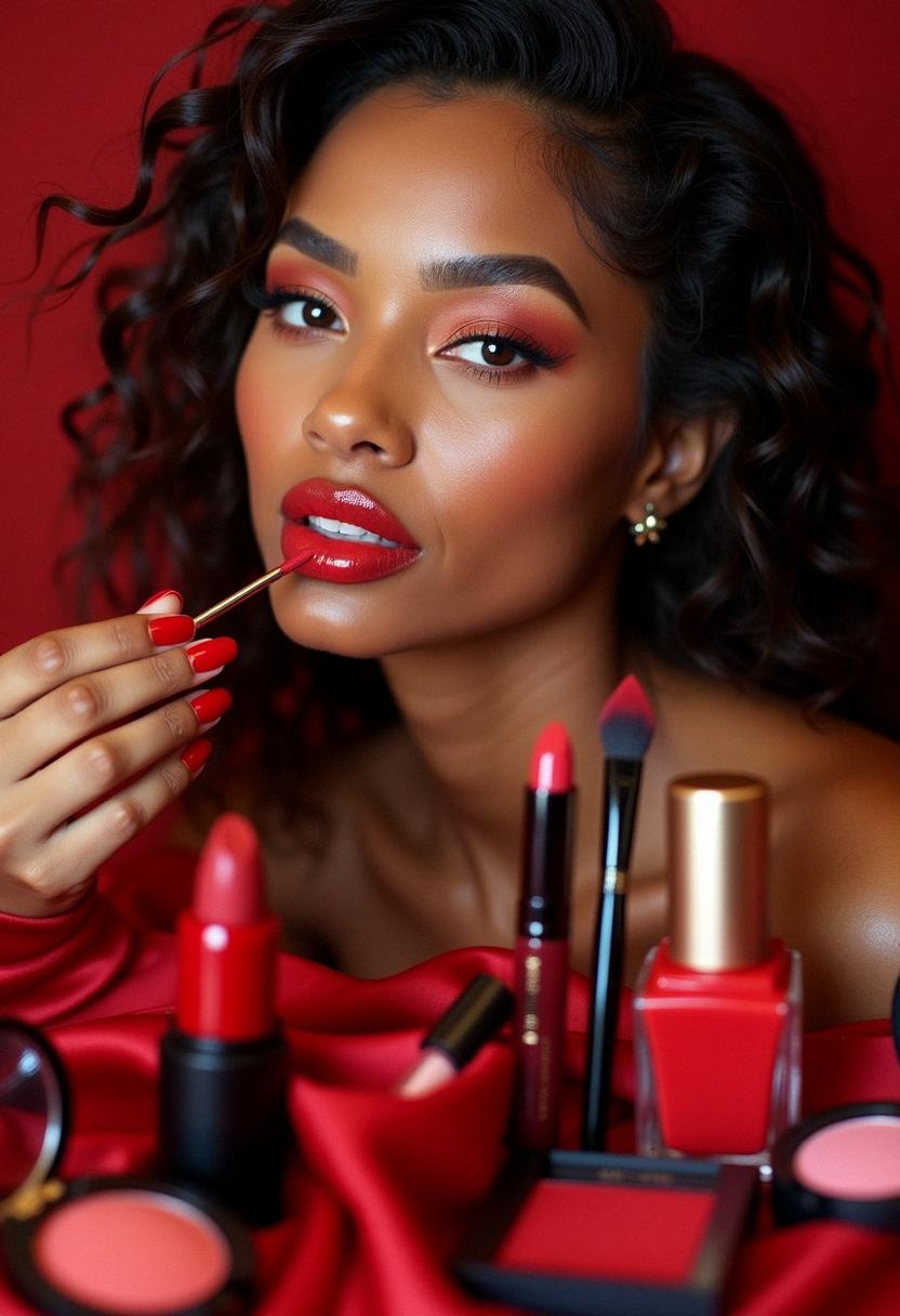 red makeup inspiration