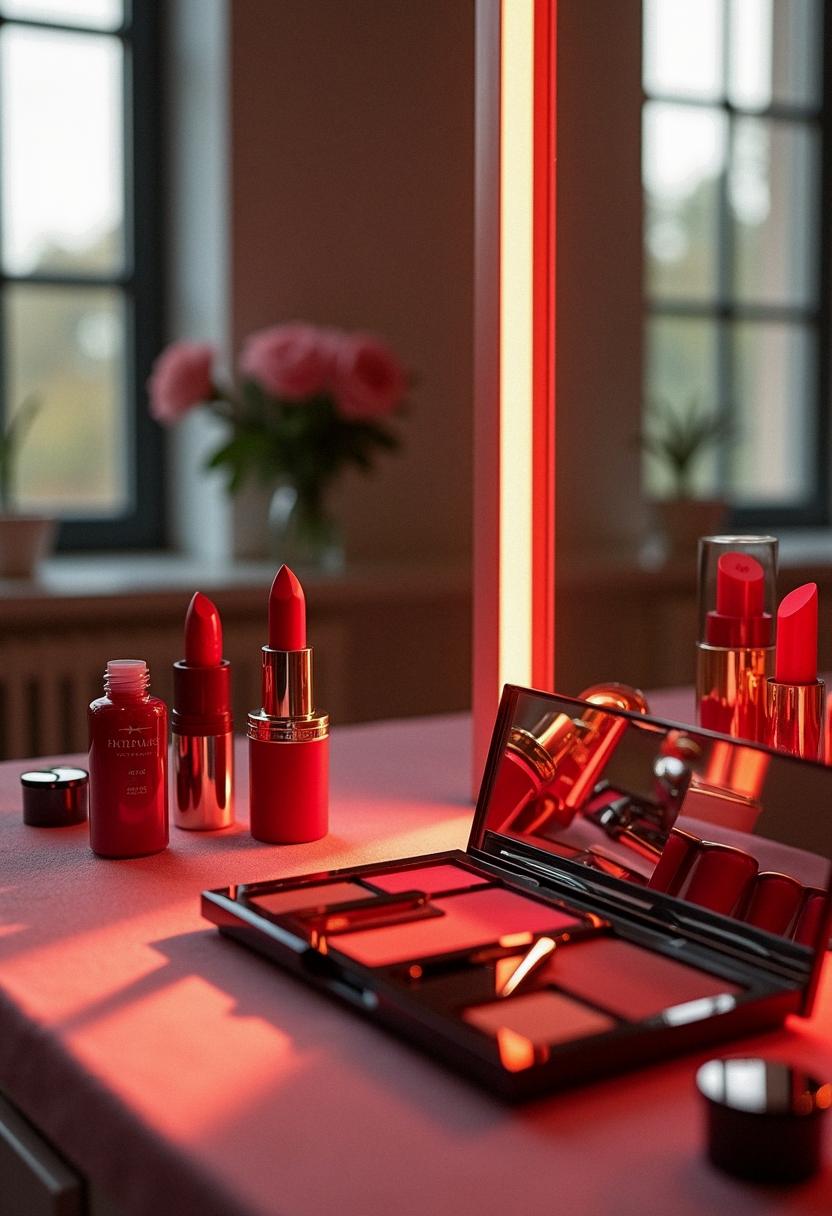 red makeup inspiration