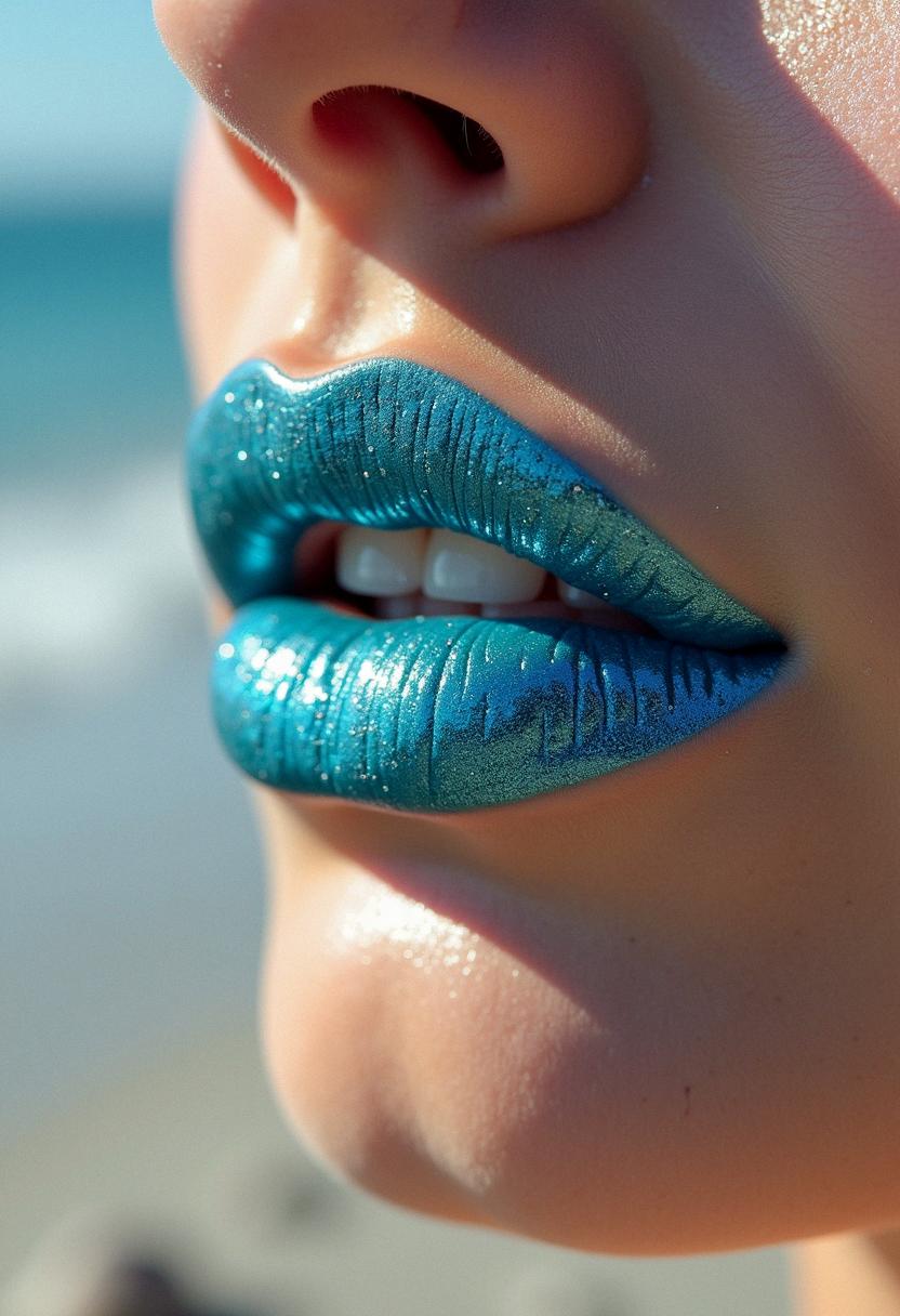 sea makeup lip