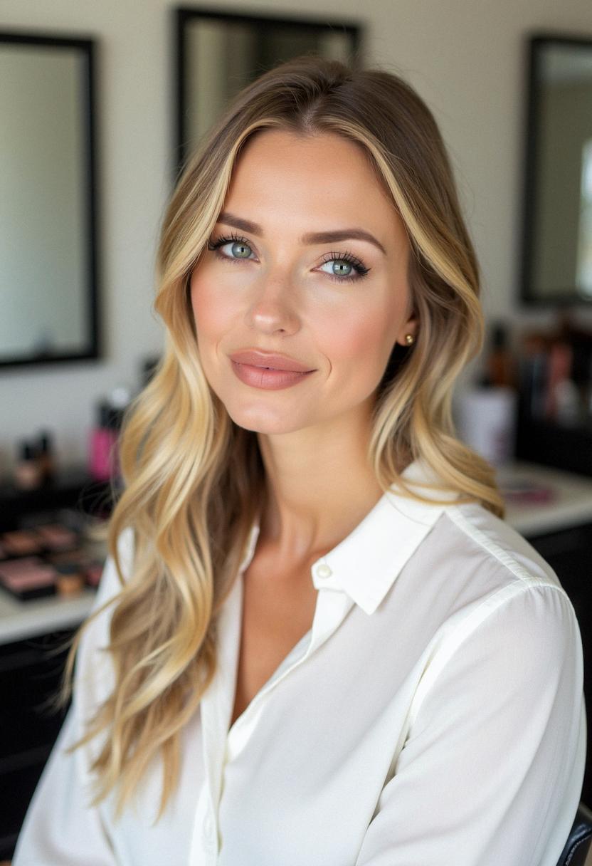 simple makeup for blondes