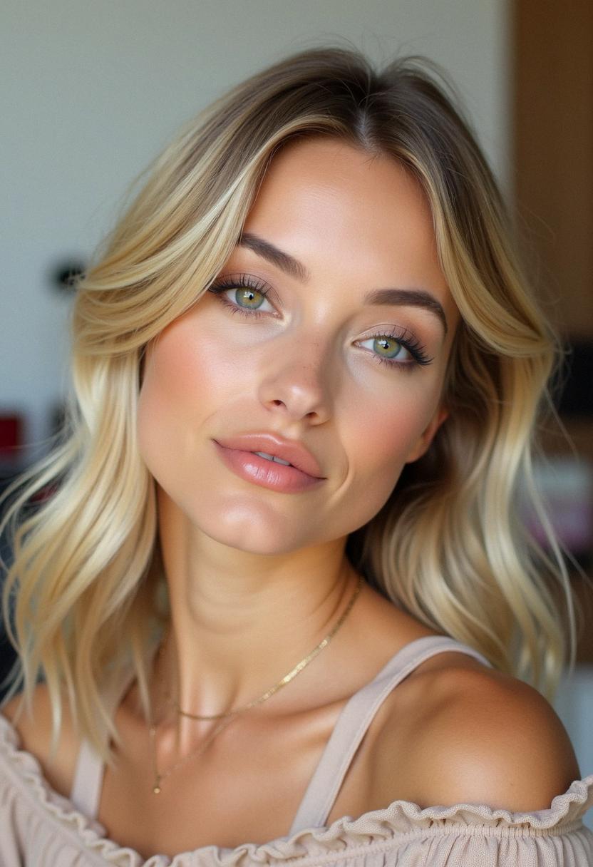 simple makeup for blondes