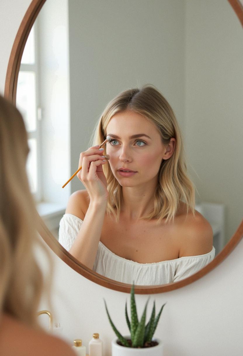 simple makeup for blondes