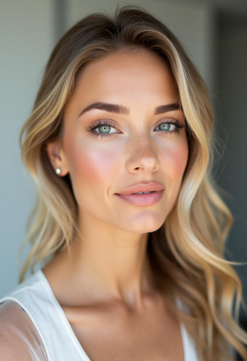 simple makeup for blondes
