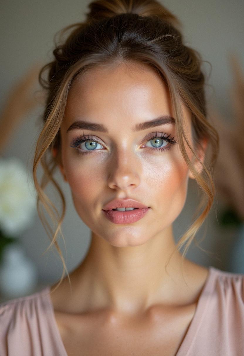simple prom makeup for blue eyes