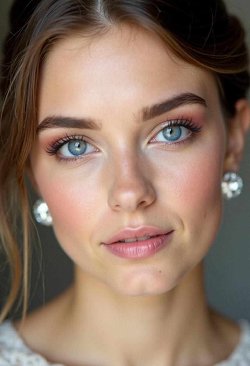 simple prom makeup for blue eyes