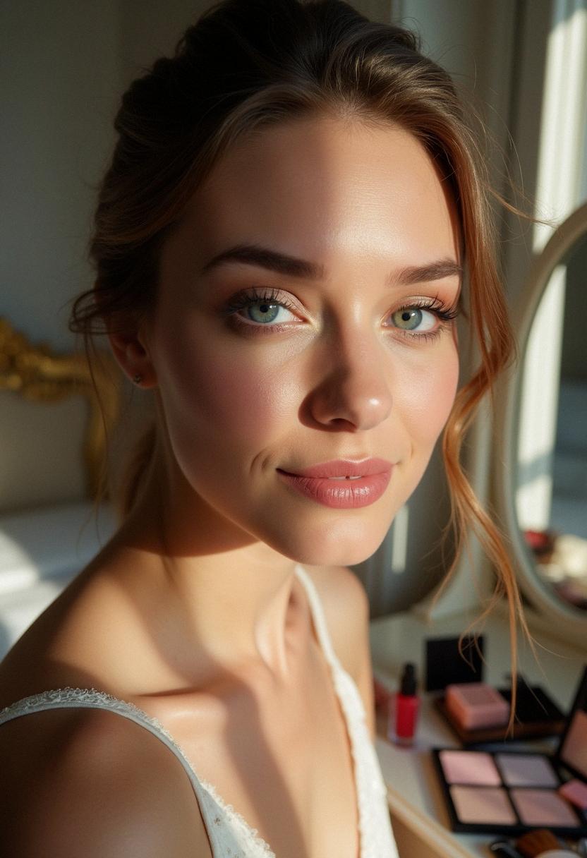simple prom makeup for blue eyes